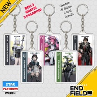 GANTUNGAN Arknights Endfield Keychain - Arknights Endfield Keychain - Anime Game Keychain - Chen Qia