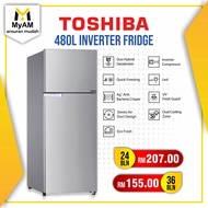 [Peti Sejuk] Ansuran Mudah Toshiba 480 Litre Top Freezer Inverter Fridge