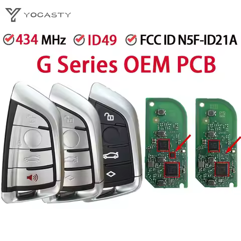 YOCASTY FCC ID N5F-ID21A OEM PCB For BMW G20 G30 G32 G11 3 5 6 7 X3 X5 X7 G Series 49CHIP 433MHZ Sma