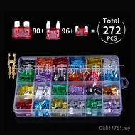 272PCS Mini Car Small Size 2A-35A Car Fuse Medium Set Fuse Insert Fuse TYS1
