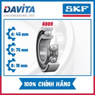 SKF Bearings 6009, 6009/C3, 6009-2Z, 6009-2Z/C3, 6009-2RS1, 6009-2RS1/C3
