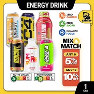 Energy Drink, Various Brands n  Flavors, ON Amino Energy Drink, Nocco BCAA, Caffeine & Zero Sugar, P