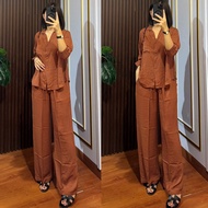 PAKAIAN WANITA ONE SET HIJAB PAKAIAN SETELAN SET WANITA SETCEL PIYAMA HOMEWARE BAJU BUSUI