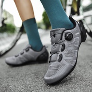 Road Bike Lock Shoes Hard-Soled Bike Shoes Breathable Cycling Shoes Men Women Same Style Mountain Bi