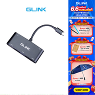 GLINK GL058 USB-C TO HDMI/VGA Adapter ตัวแปลงสัญญาณภาพ สายแปลงภาพพอร์ต USB Type C สู่พอร์ต HDMI+VGA 