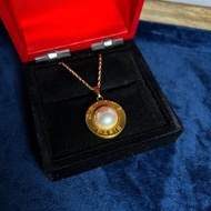 Celine pearl necklace 珍珠金色頸鏈 項鍊 日本中古vintage