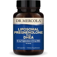 Dr. Mercola Liposomal Pregnenolone Plus DHEA, 30 Servings (30 Capsules), 50 mg Pregnenolone Per Serv