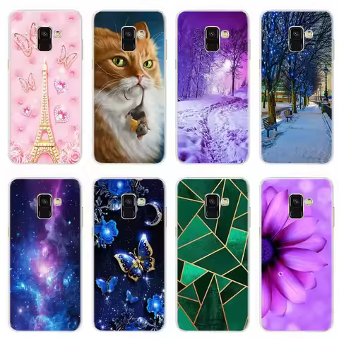 For Samsung Galaxy A8 2018 A530 Case Soft Cover For Samsung A8 Plus 2018 A730 Luxury Silicon Bumper 
