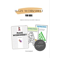 [WORKSHEET - PDF] Maze Worksheet for Kids