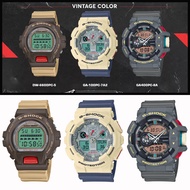 Casio G-Shock DW-6600PC GA-100PC GA-400PC Retro Vintage Colors Series Resin Band Men Sports Watch
