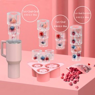 Owala Water Bottle Ice Maker Stanley Ice Cube Tray Mold Water Cup 3 Hole Silicone for Stanly and Owala Ice Tray