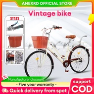 24 inch vintage bicycle basikal dewasa basikal murah Cheap bike basikal dewasa , Style Women Bicycle Front Storage Baske