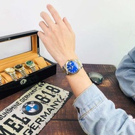 jam tangan lelaki original 100% jam tangan lelaki Jam Tangan Lelaki Baru Tarikh Automatik Sepenuhnya Perniagaan Kalis Air Kasual Band Fesyen Trend Lelaki Jam Tangan Lelaki