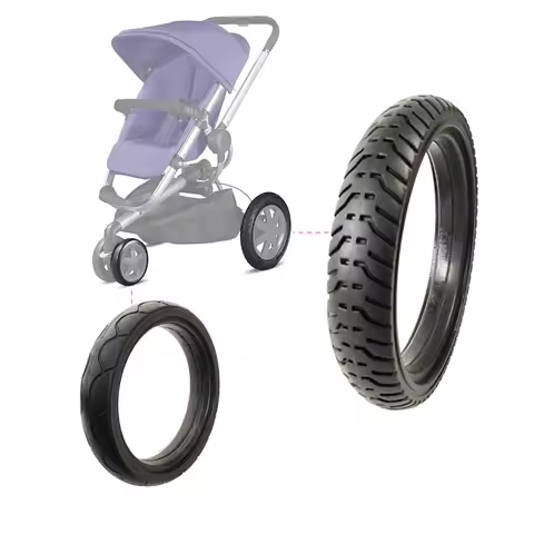 Custom Tire For Quinny Buzz Xtra Front Or Rear Wheel PU Tubeless Tyre Cover With Anti Slip Tread Bab