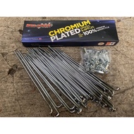 MAXSPEED SPOKES AND NIPPLES CHROMIUM PLATED