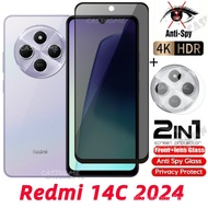 Redmi 14C 2024 Anti-Spy Privacy Full Cover Tempered Glass For Redmi 14C Redmi14C 14 C C14 4G 5G 2024