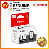 【MY seller】 Canon PG-47 PG 47 PG47 Black Original Ink Cartridge - for printer E410/E480/E470/E3170