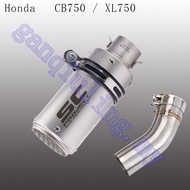Suitable for Honda CB750 XL750 motorcycle exhaust pipe modification SC Akrapovic carbon fiber silenc