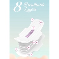 ELYSYLE/MRT/CNI/ELKEN 富勒烯石墨烯负离子棉柔瞬吸卫生巾护垫日用夜用Fullerene Instant Absorption Sanitary Napkin Series:Pant