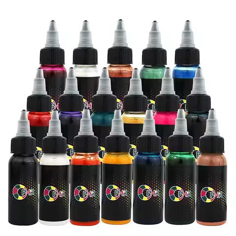 OPHIR Body Paint Inks Airbrush Temporary Tattoo Pigment 30ML/Bottle 18 Color Common Ink Pigments for