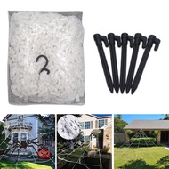 Halloween Outdoor Garden Spider Web 5M Triangle Web Outdoor Decoration Props Halloween Accessories