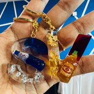 Alcoholic Resin keychain