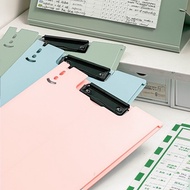 Ready Stock Invoice Morandi Series Multifunctional A4 Clip Board Clip A4 Board Clip Folder Flat Clip