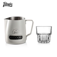 Bincoo Latte Art Jar Latte Art Cup Coffee Milk Froth Cup Latte Art Needle Glass Coffee Cup Set 400/6