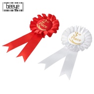 BEEYE Rosette Ribbon, Blue,Red,White Recognition Ribbons Ribbon Award Set,  Honorable Ribbon