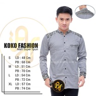 Koko Shirt Combination Of Batik Clothes For Men Super Spun Material S M L Xl Al Fath Fashion