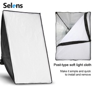 Selens Studio Light Softbox Lighting Umbrella + E27 Socket Light Lamp Bulb Head Lighting (50 x 70cm)