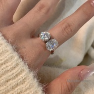 5ct New Real Moissanite Diamond Ring Oval Cut Brilliance Moissanite Women Ring Engagement Banquet Wo