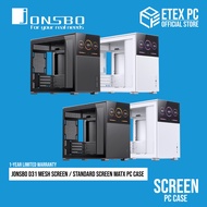 JONSBO D31 Mesh Screen / Standard Screen mATX PC Case - Black / White