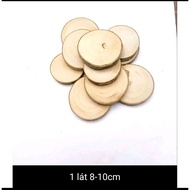 1 handmade wooden slice 3_9cm