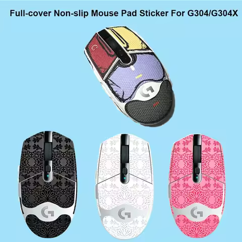Full Cover Mouse Grip Tape Mouse Skin Side Stickers For G304/G304X Mouse Sweat Absorbing Sticker