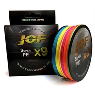JOF 12/9 Strands ญี่ปุ่น Super PE ที่แข็งแกร่ง Braided มัลติฟิลาสายตกปลา500/300/100M Braid 12/9ด้าย