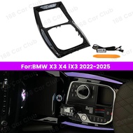 LED Decorative Lamp 11 Colours Ambient Light For BMW New X3 X4 IX3 G01 G02 2022-2025 Car Crystal Cen