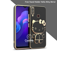 Soft Case Vivo Y12 / Y15 / Y17 Casing Silikon Dudukan Lipat Mirror Luxury Plating