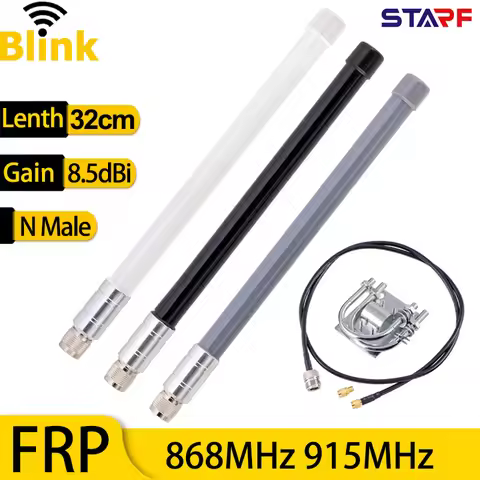 868/915MHz Lora Antenna 8dbi Long Range Omni Amplifier Outdoor Waterproof FRP Antenna for Nebra Bobc
