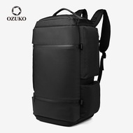 OZUKO Large Capacity Multifunction Anti-theft USB Charging Outdoor Travel Men Laptop Backpack