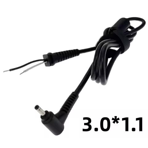 3.0*1.1mm 3.0 x 1.1mm DC Jack Power Charger Plug Connector with Cord / Cable for Asus Samsung Acer U
