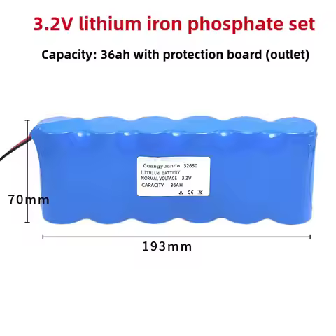 Original 32650 Battery Pack 3.2V LiFePO4 Battery Lithium Iron Phosphate Cell for Outdoor Solar Stree
