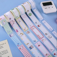 60 Pcs Rolled Cartoon Label Stickers Tape School Office Classification Name Tag Stickers