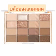 (แถมบลัช/ กลิตเตอร์ฟรี!) WAKEMAKE Soft Blurring Eye Palette พาเลทตา 16 สี ช่างแต่งหน้าเกาหลีใช้