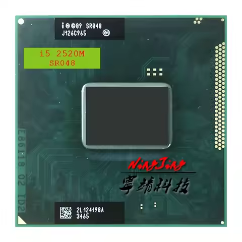 Intel Core i5-2520M i5 2520M SR048 2.5 GHz Used Dual-Core Quad-Thread CPU 3M 35W Socket G2 / rPGA988