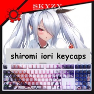 Shiromi Iori Keycaps Cherry Profile Blue Archive PBT Dye Sub Mechanical Keyboard Keycap