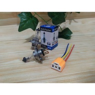 H4 DR D FISCHER 60/55W 12V LIGHT BULB PACKAGE + SOCKET