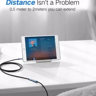 Ugreen 3.5mm Female to 3.5mm Male 200 cm Nylon Extension Aux Cable