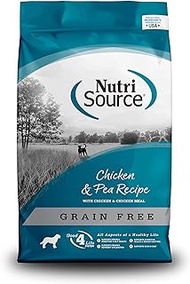 Tuffy'S Pet Food Nutrisource Grain Free Chicken &amp; Pea Dry Dog Food, 30-Pound