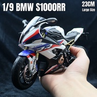 1:9 Large Scale Motor BMW S1000 RR Alloy Diecast Motorcycle Model Motorbike With Light Collectible G